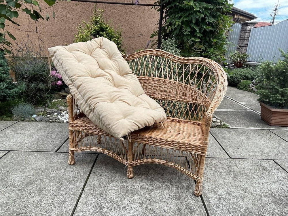Диван плетений з лози з накидкою на 2 сторони Київ - фото 6
