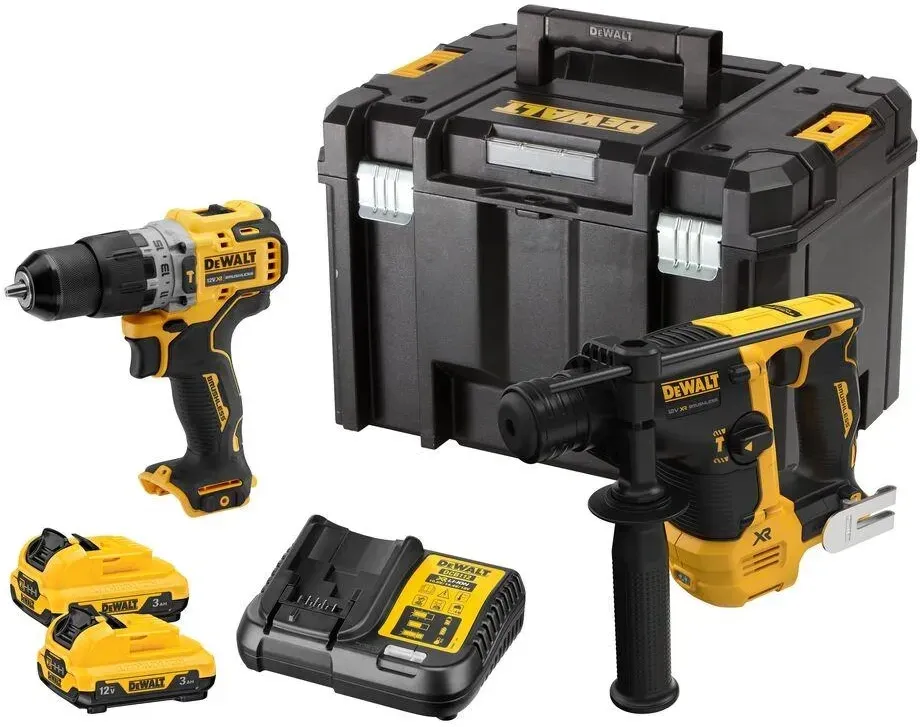 DeWalt DCK2102L2T-QW akumulatorowy 2-narzędziowy zestaw Combo 12V 2x3,0Ah Li-Ion (DCH072+DCD706) w walizce TSTAK Київ - фото 1