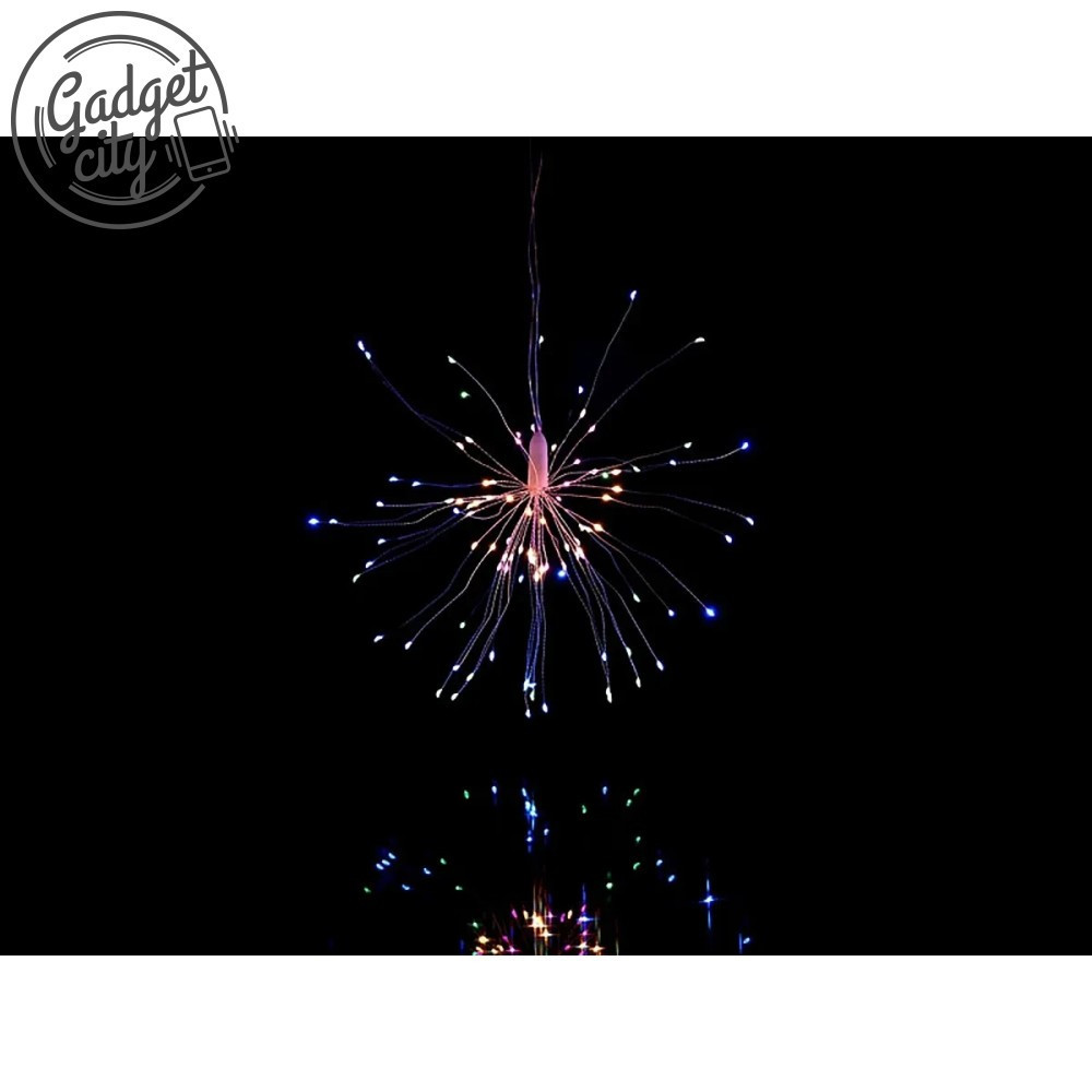 Гирлянда-штора фейерверк Мультицветная 500 ламп 7 3м*0.3м медный провод Одесса - изображение 7