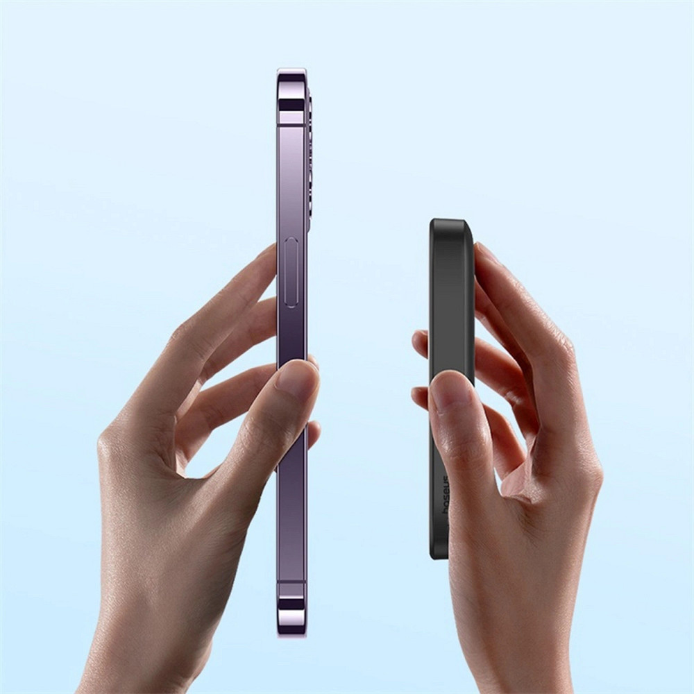 УМБ Baseus Magnetic Wireless Mini Air 6000mAh 20W PD,QC, USB-C In/Out, Qi-15W Black Винница - изображение 4