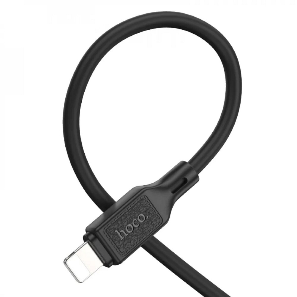 Кабель HOCO X90 Cool silicone PD charging data cable for iP Black Київ - фото 3