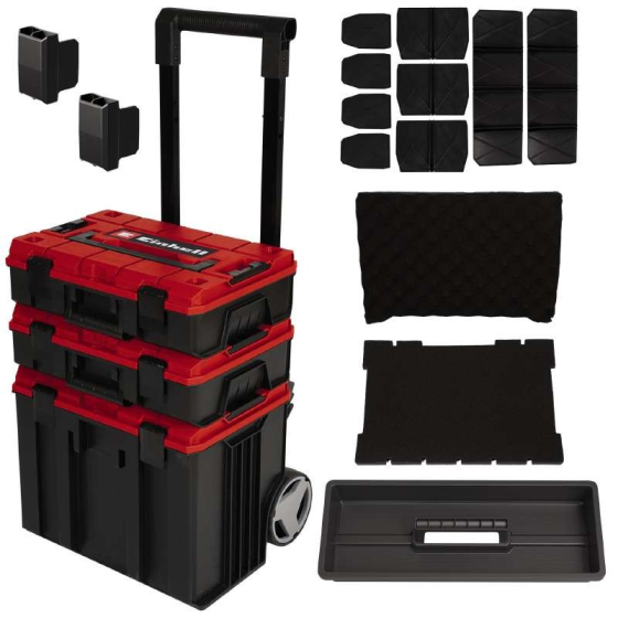 Якісний пластиковий кейс Einhell E-Case Tower : навантаження до 120 кг (4540015) Київ