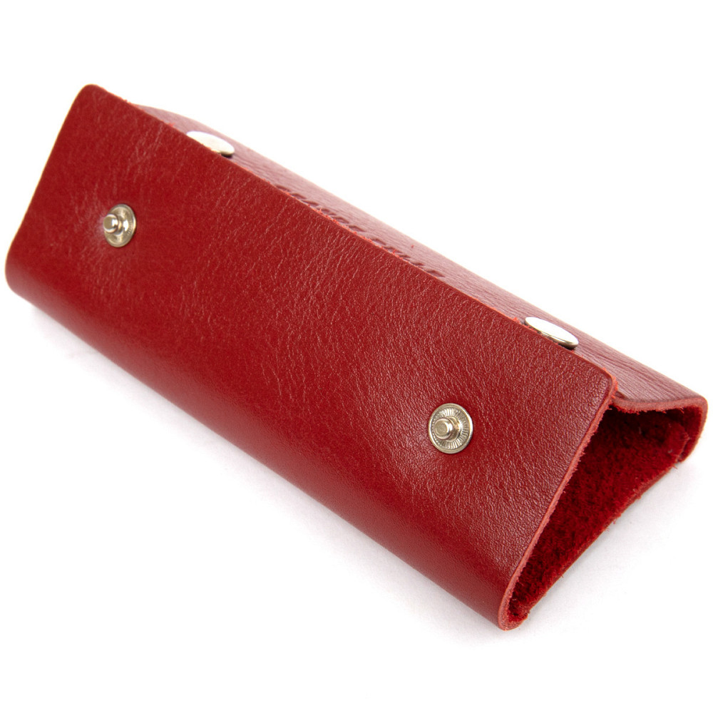 Яскрава шкіряна ключниця Червоний (GRANDE PELLE) Київ - фото 1