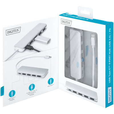 Концентратор Digitus USB Type-C, 4xUSB 3.0 (DA-70242-1) Винница - изображение 12