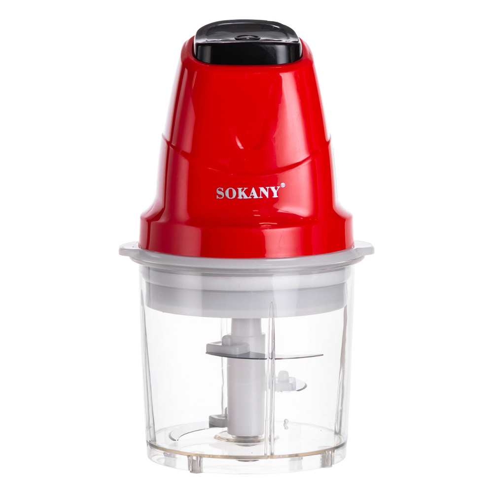 Sokany Чоппер подрібнювач з чашею на 0.7 л електричний кухонний 250 Вт Sokany SK-06009R Коломыя - изображение 1