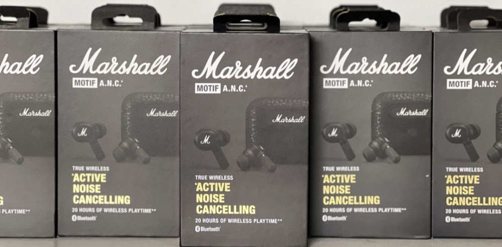 Наушники: TWS Marshall MOTIF Black ANC. Харьков - изображение 1