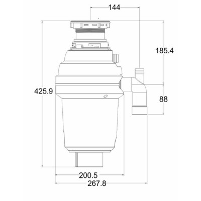 Измельчитель пищевых отходов GRANADO Algar 750 Silence+ Винница - изображение 9