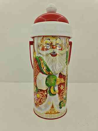 Тубус для цукерок малий Дід Мороз і ведмежа Харків