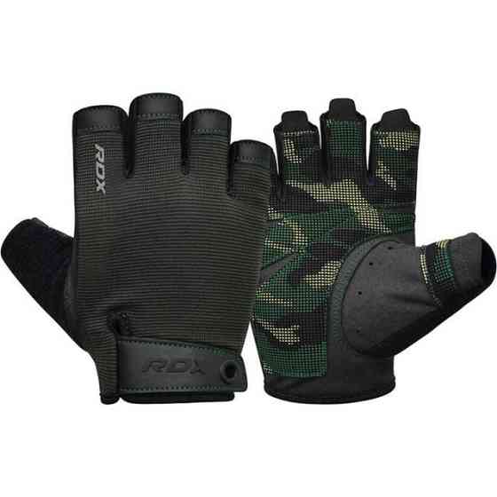 Рукавички для фітнесу RDX T2 Half Army Green PLUS-L Кам'янське