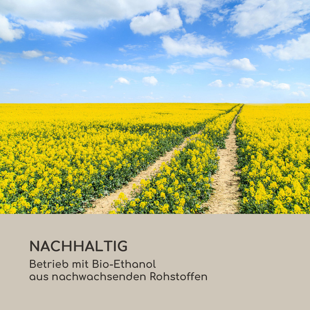 Fiamme Tamburo етаноловий камін пальника з неіржавкої сталі 0,8 літра, час горіння 4-5 годин, білий Рівне - фото 9