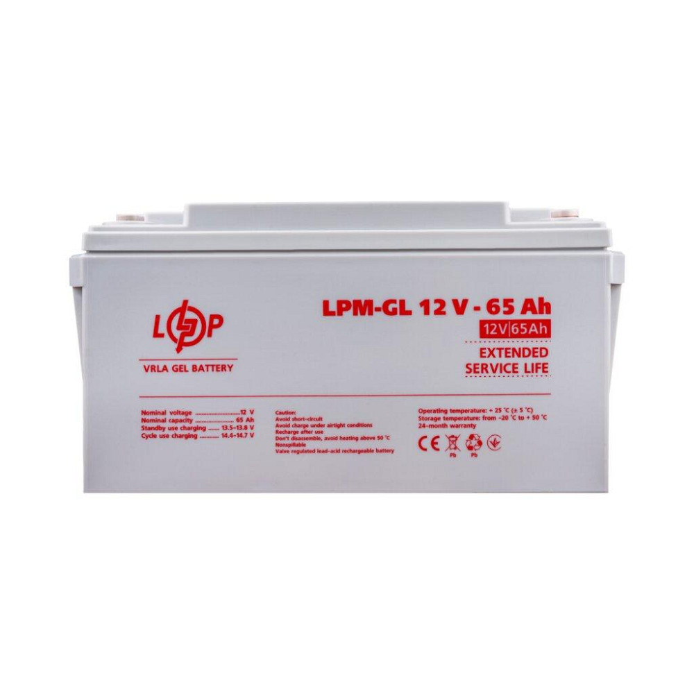 Аккумулятор гелевый LPM-GL 12V - 65 Ah Киев - изображение 1
