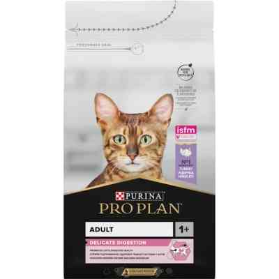 Сухой корм для кошек Purina Pro Plan Delicate Turkey со вкусом индейки 1.5 кг (3222270884136) Винница