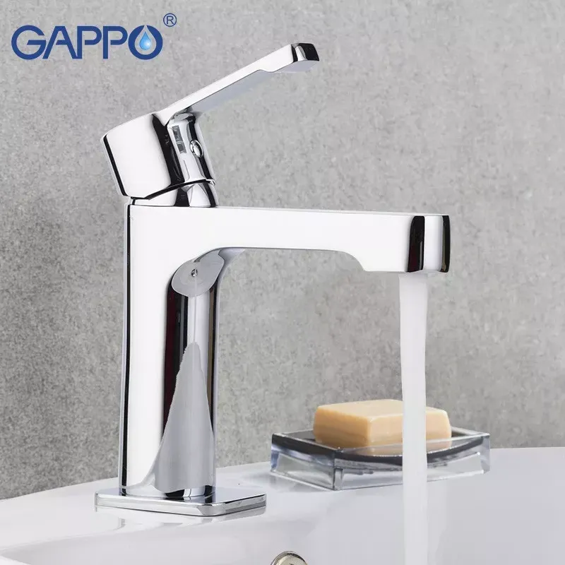 Змішувач для умивальника GAPPO G1002-2 хром Київ - фото 2