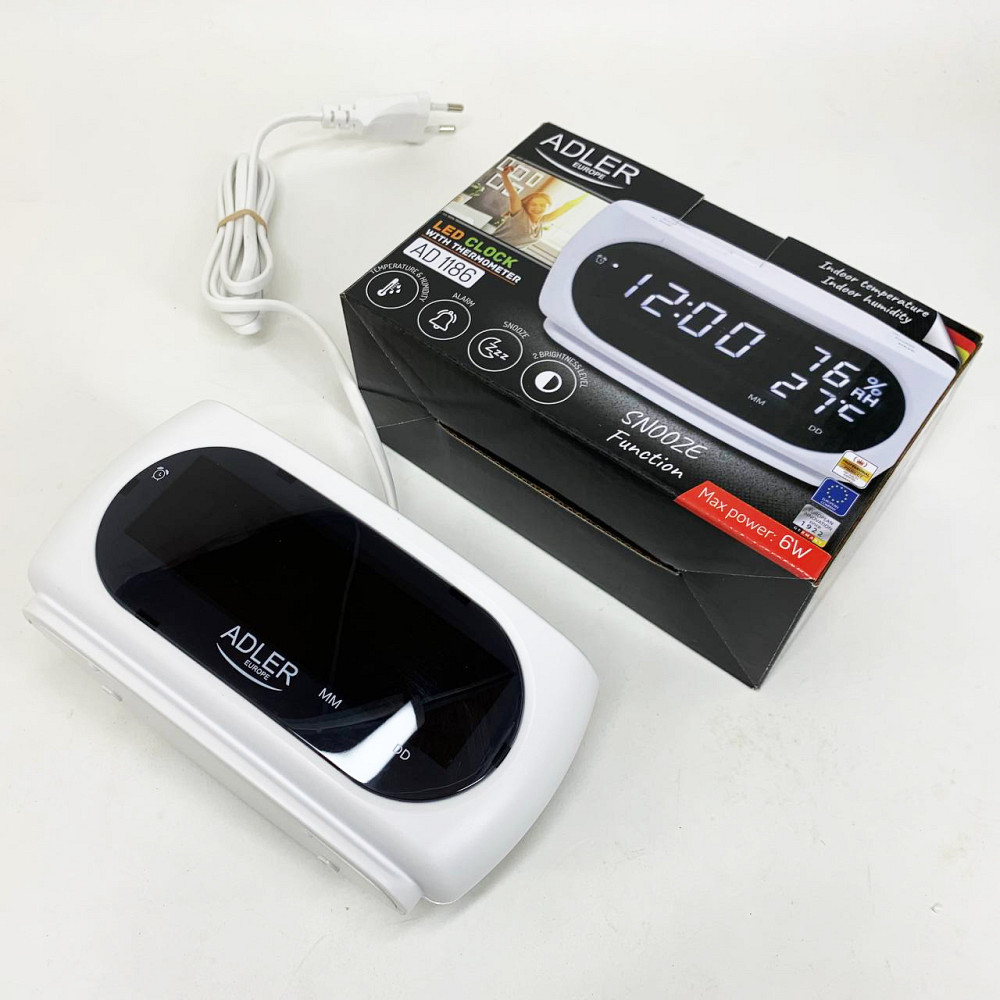 Часы сетевые электронные светящиеся настольные, Настольные часы с функцией подсветки LR-87 Львов - изображение 5