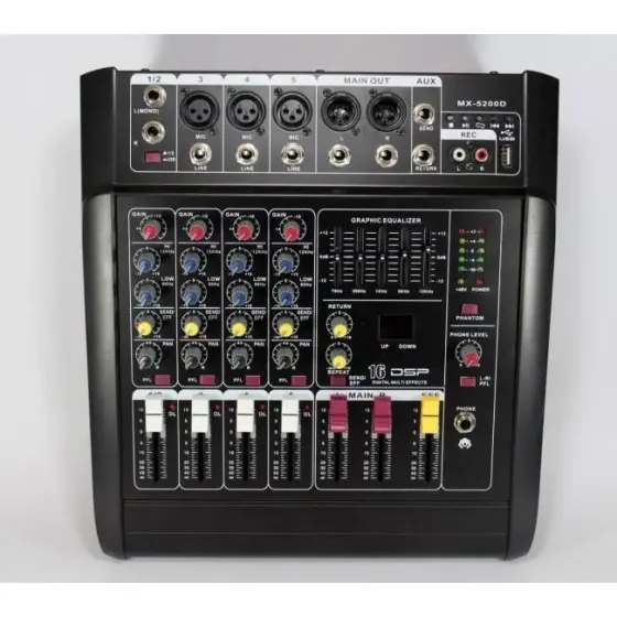 4-х канальный Bluetooth аудио микшер с USB Mixer BT 5300D/5200D 4ch Коломия