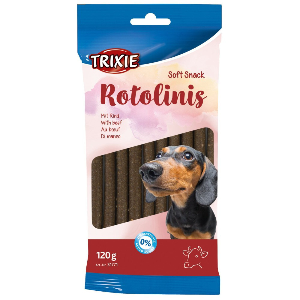 Лакомство Trixie Soft Snack Rotolinis для собак палочки с говядиной 120 г Винница - изображение 1