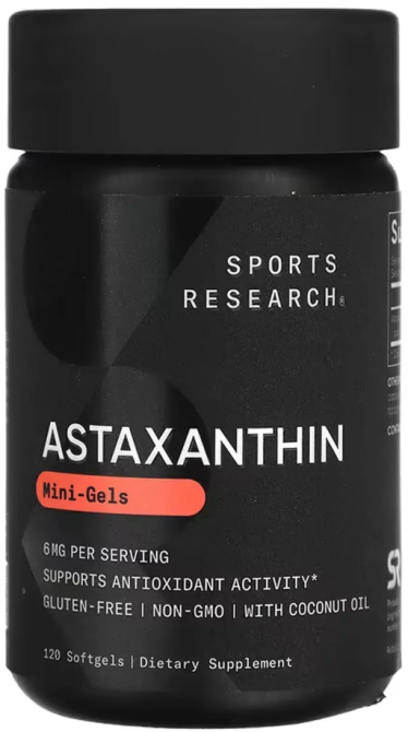 Астаксантин Sports Research Astaxanthin 120 міні капс Київ - фото 1