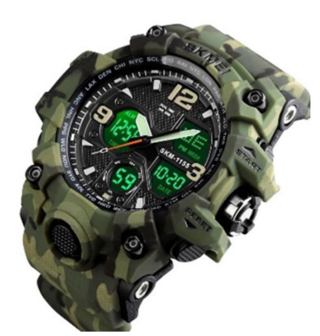Часы наручные SKMEI 1155BCMGN, GREEN CAMO, 9733 Днепр - изображение 4