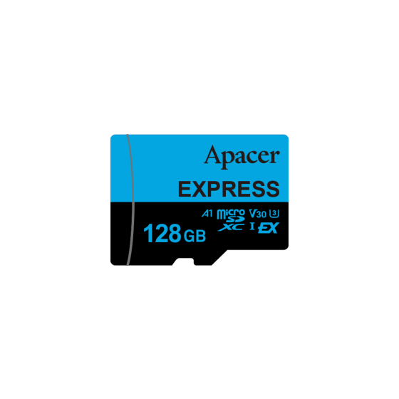 Карта пам'яті microSDXC  (UHS-1 U3) Apacer Express 128Gb class 10 V30 A1  Read/Write:810/700 MB/sec (Compatible with Nintendo Київ