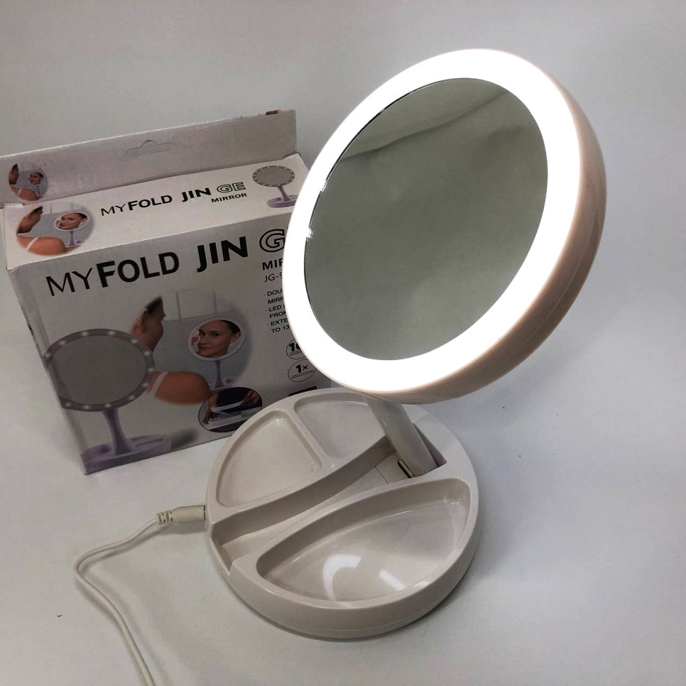 Дзеркало з підвіскою для макіяжу My Fold Away Mirror, Зеркало з підсвічуванням Дзеркало діодами SE-21 Львів - фото 7