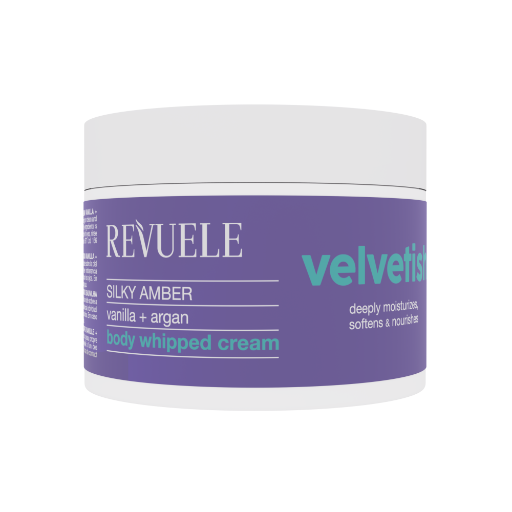 Крем для тела Нежный увлажняющий Silky Amber с ванилью и органой VELVETISH Revuele 300 мл Киев - изображение 1