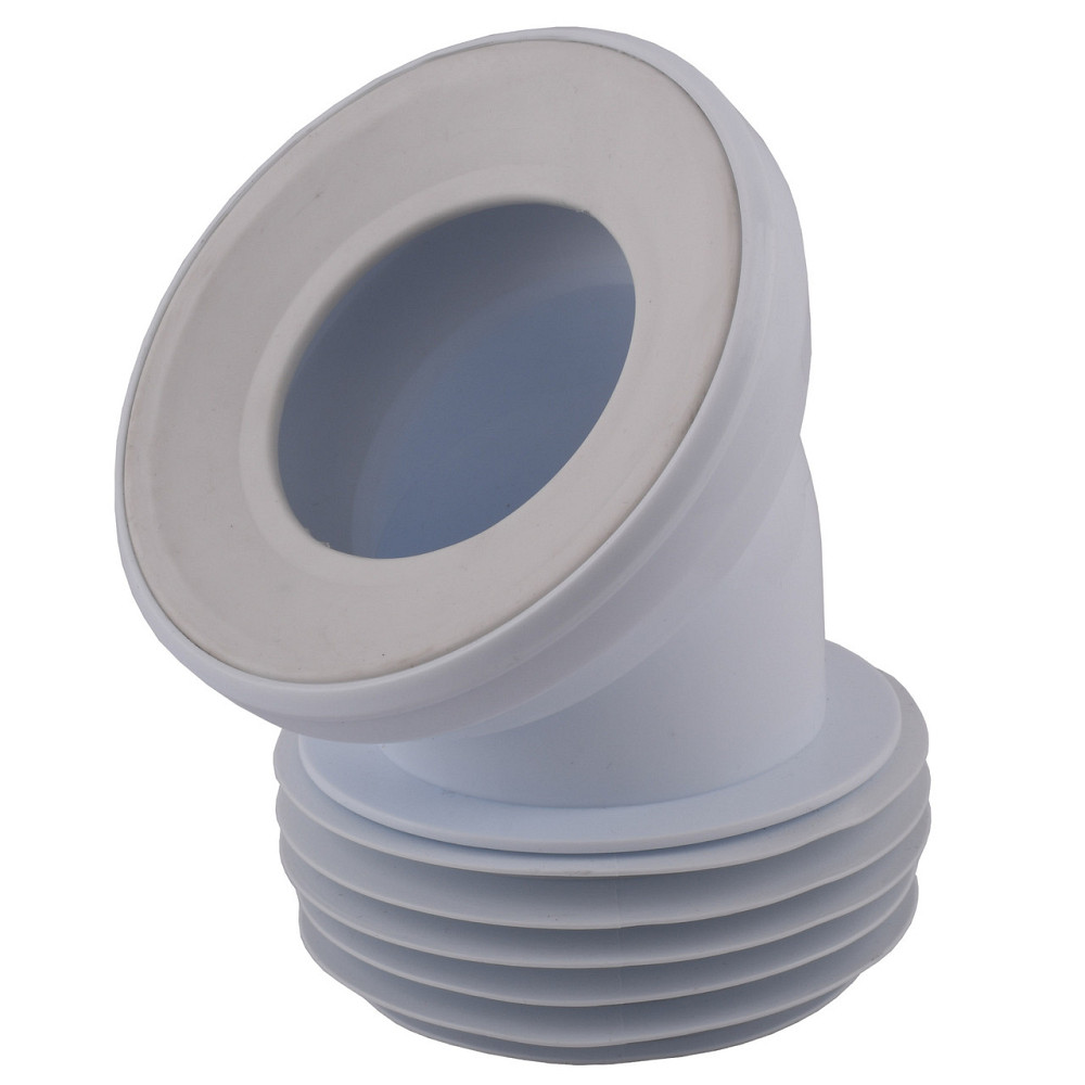 Колено OPTIMUM для унитаза 45 ° D115 пластик с уплотнителем OPTI 30515/147 (000031823) Киев - изображение 3