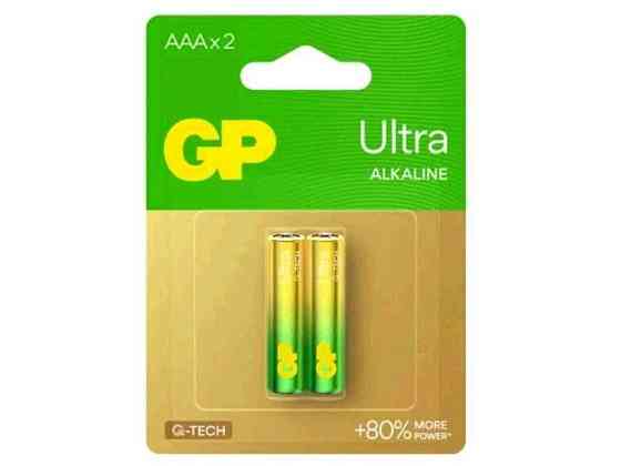 Батарейка лужна LR03/AAA Ultra Alkaline 1.5V 24AUHM-2UE2 2шт (блістер) ТМ GP Київ