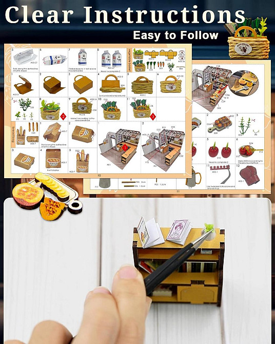 3D Румбокс DIY «Peta’s Kitchen» + Пылезащитный купол M2423Z Киев - изображение 2