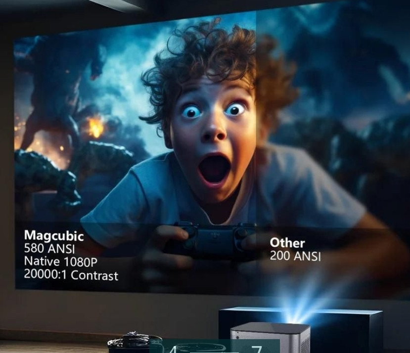 Смарт Проєктор MAGCUBIC HY350 PRO 2/32 GB 580ANSI 4K Full HD Харків - фото 4