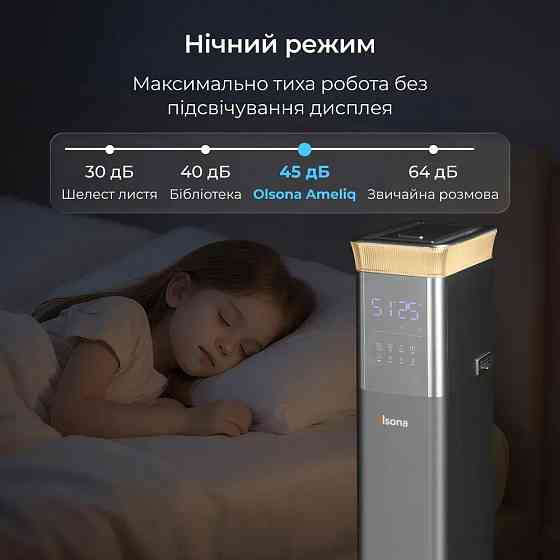 Потужний зволожувач повітря Ameliq для великих приміщень. Ультразвуковий зволожувач повітря з теплою та холодною парою Дніпро