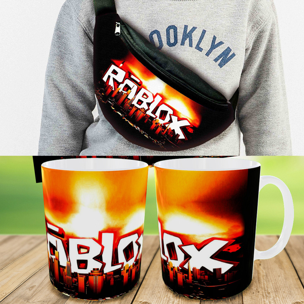 Подарунковий набір: Сумка-бананка + Кружка Роблокс "Roblox", дитячий, для хлопчика (00200) Київ - фото 1