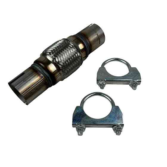 Гофра 45х100x200 крепление под хомут в сборе AGK глушителя Мукачево