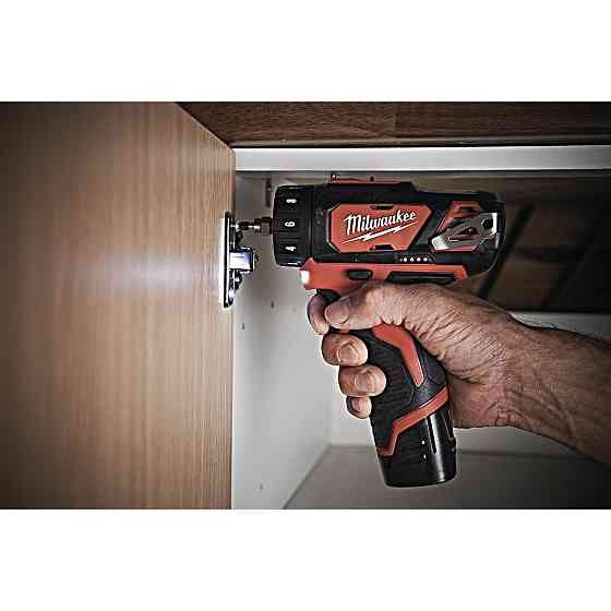 Дрель-шуруповерт аккумуляторный MILWAUKEE, M12 BDDXKIT-202C (+ заряд.устройство, 2 аккум.Х 2Ач, 3 насадки, HD кейс) Одесса