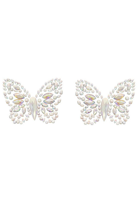 Пестис-метелики з кристалів Leg Avenue Chrysallis nipple sticker, наліпки, світяться у темряві Sex Aura Київ - фото 3