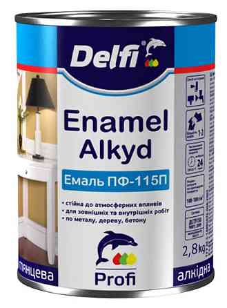 Емаль алкідна DELFI ПФ-115П червоно-коричневий  2,8 кг Киев