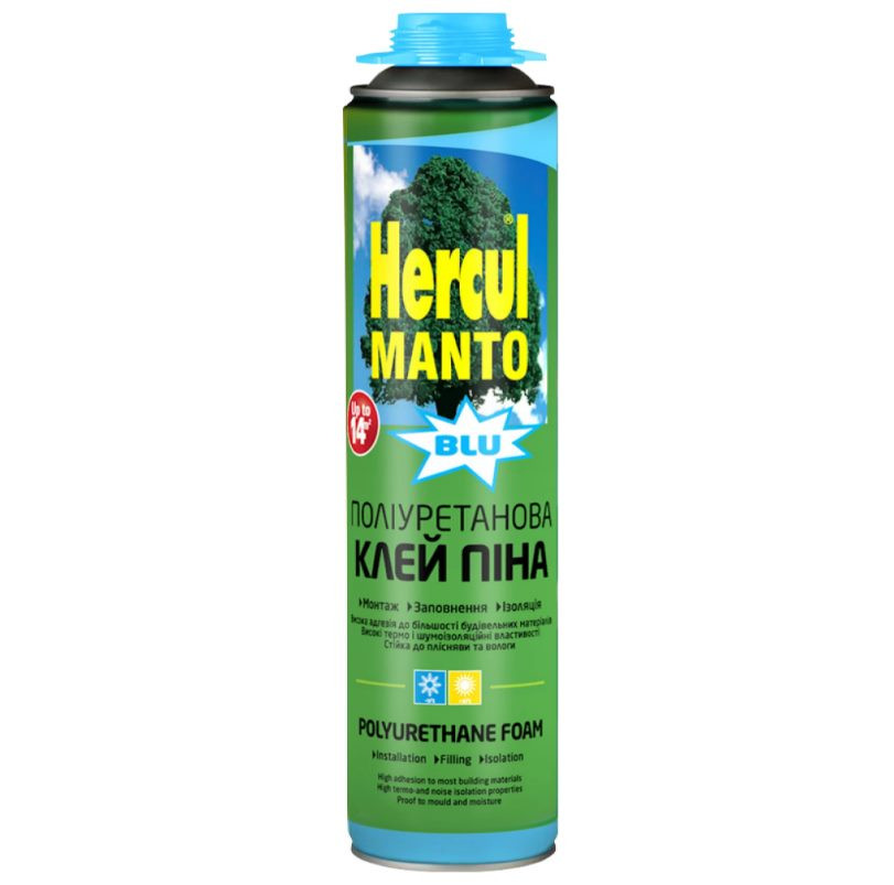 Клей-піна HERCUL MANTO BLU професійна 800 мл Київ - фото 1