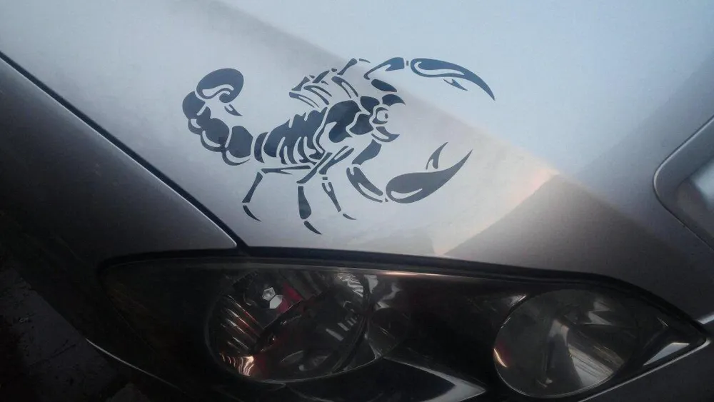 Наклейка на авто Скорпион Чёрная 2 шт. Київ - фото 4