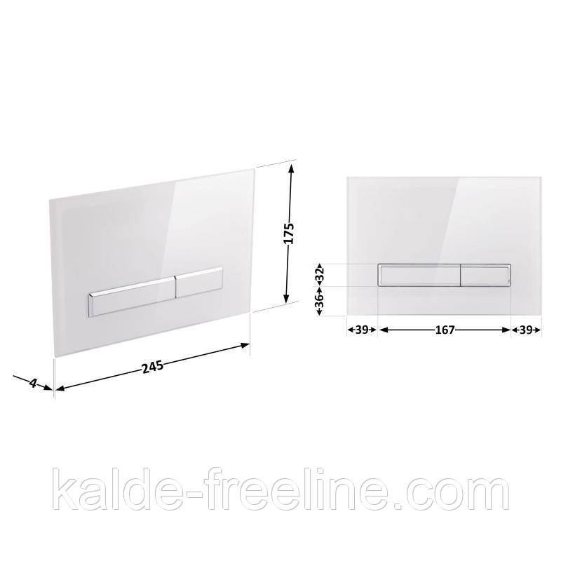 Панель змиву для унітаза Qtap Nest QT0111V1105GW Харків - фото 2