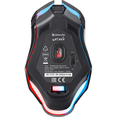 Мишка Defender Katana GM-511 LED Wireless Black (52511) Вінниця - фото 11