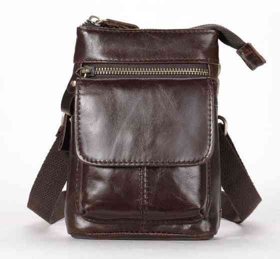 Сумка через плечо мужская Коричневая (Vintage) Киев