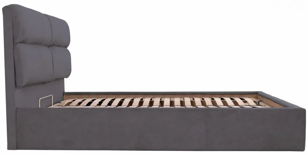 Кровать Oxford VIP 120 х 190 см Мисти Dark Grey С дополнительной металлической цельносварной рамой Темно-серый Киев - изображение 3