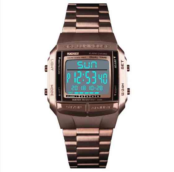 Спортивные часы Skmei Illuminator Темный кофе Киев