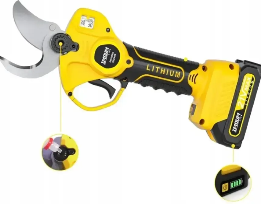 Секатор аккумуляторный садовый ножницы для веток 36v набор 2x аккумулятора Коломия - фото 1