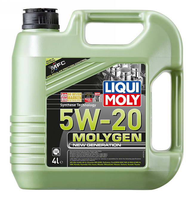 LIQUI MOLY 20798 Molygen New Generation 5W-20 (5 л) — Преміальна HC-синтетична моторна олива нового покоління | Максимальна економ Ковель - фото 1