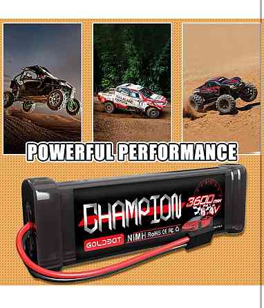 GOLDBAT 8.4V 3600mAh NIMH акумулятор з Tamiya роз'ємом для RC авто, бота та баггі Київ
