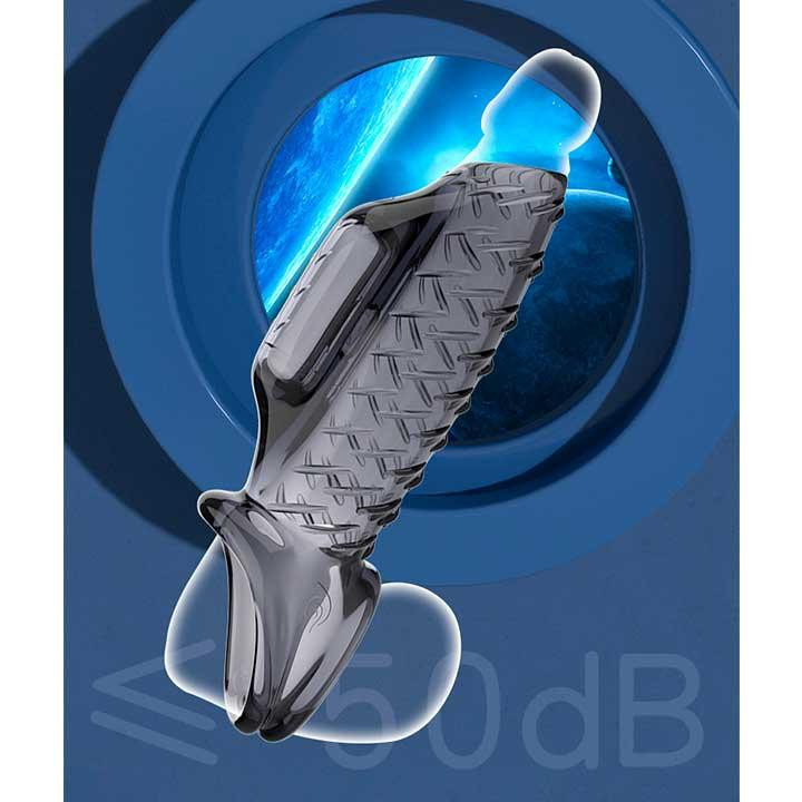 Насадка на пенис и мошонку с вибрацией Choke Ring графит Винница - изображение 1