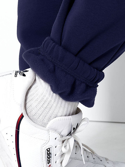 Чоловічий спортивний теплий костюм на флісі Темно-синій 50/52 Харків - фото 4