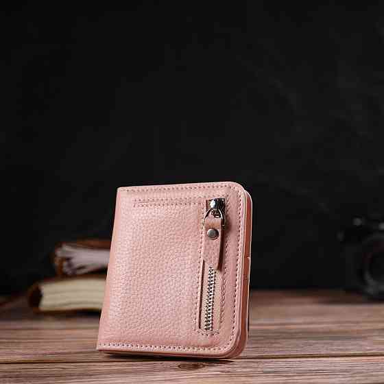 Женский кошелек небольшого размера из натуральной кожи флотар CANPELLINI 21797 Розовый Киев