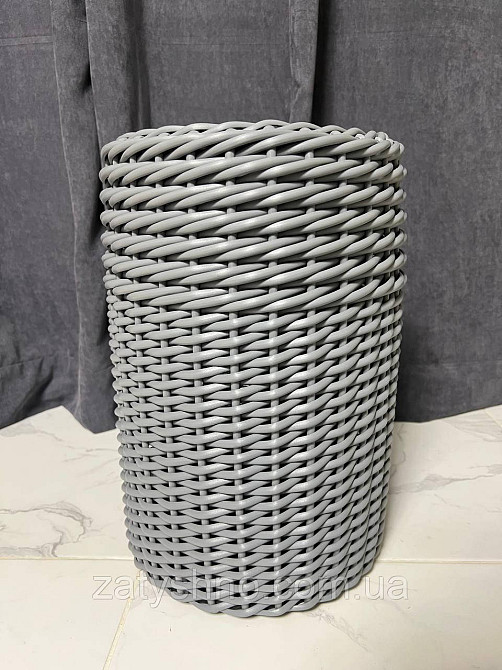 Коричневая  ротанговая корзина плетеная Киев - изображение 7