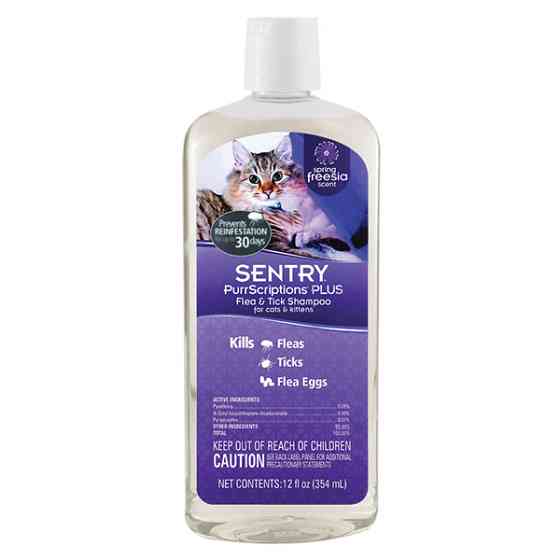 Sentry PurrScriptions Plus Spring Freesia Shampoo СЕНТРІ ПУРРСКРИПШНС ПЛЮС ФРЕЗІЯ шампунь від бліх та кліщів для котів Київ